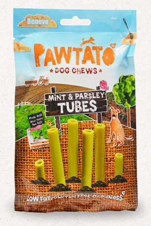 Pawtato Tubes - menta és petrezselyem 90 g
