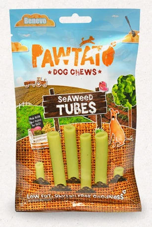 Pawtato Tubes - tengeri alga 90 g