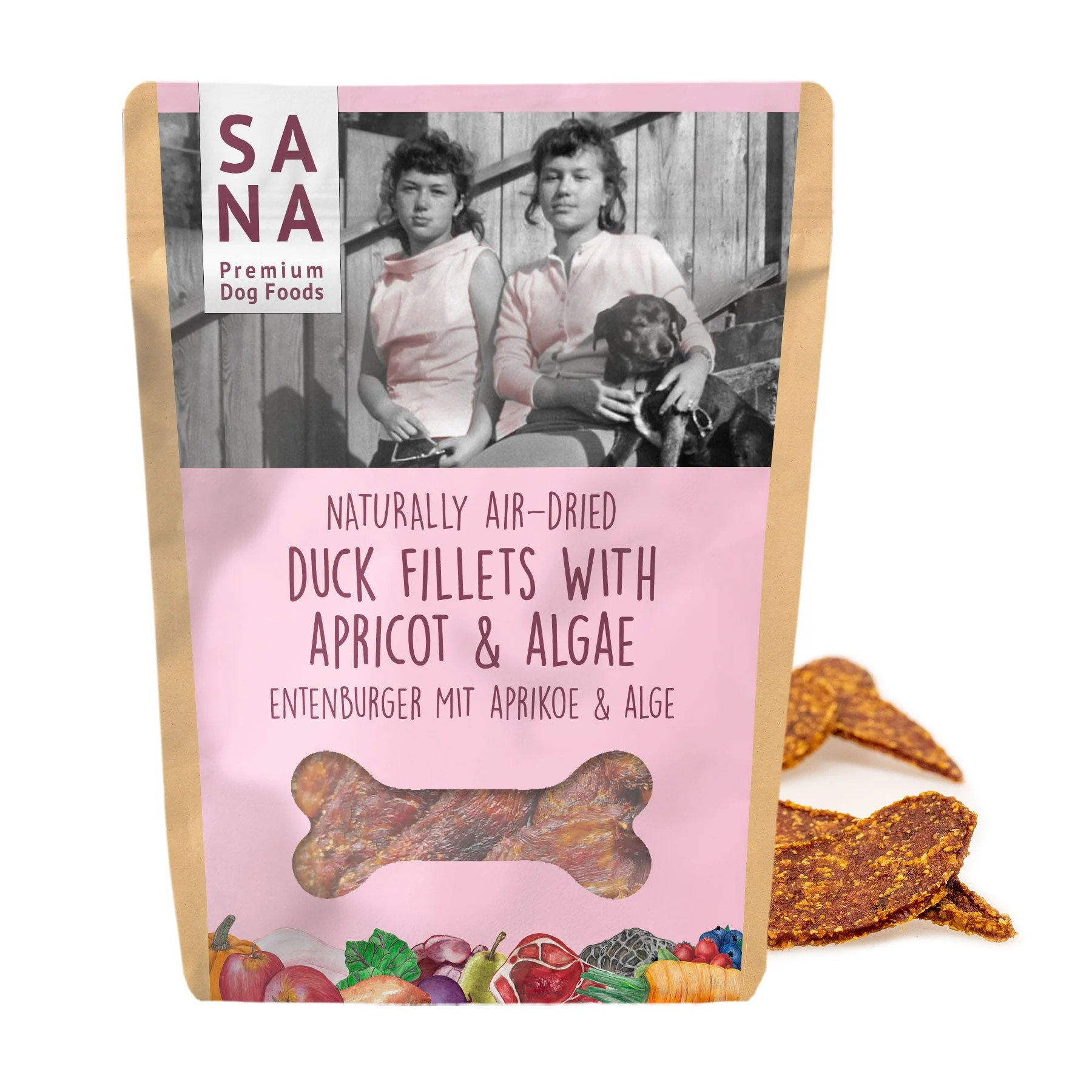 SANA kacsafilé sárgabarackkal és algával 100g