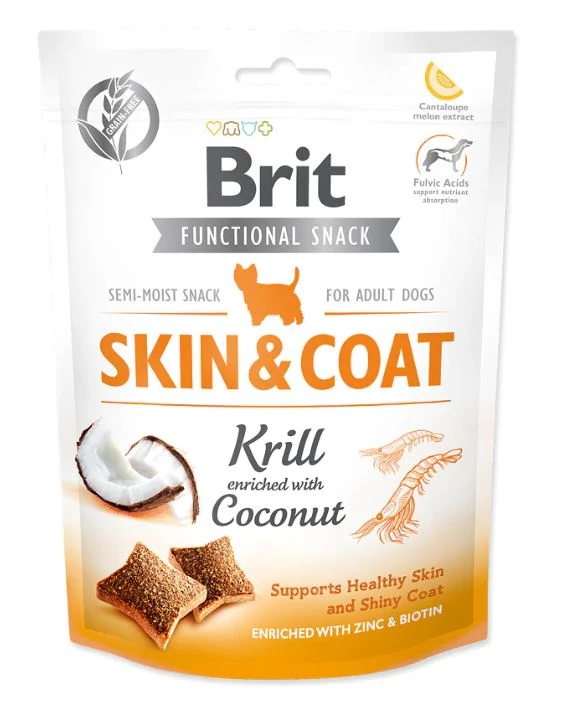 Brit Care Functional Snack Skin&Coat Krill 150g 