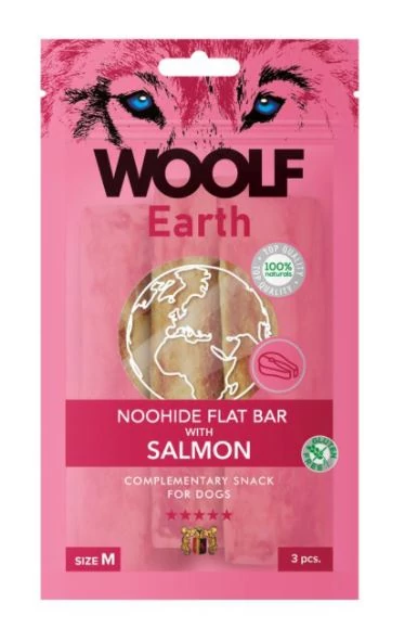 Woolf Earth S SALMON Noohide 90g Kollagénes Rúd Lazac Jutalomfalat