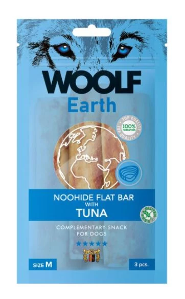 Woolf Earth S TUNA Noohide 90g Kollagénes Rúd Tonhal Jutalomfalat