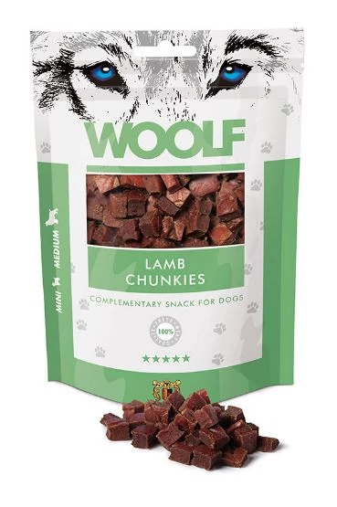 Woolf Bárányhúskocka 100g Jutalomfalat