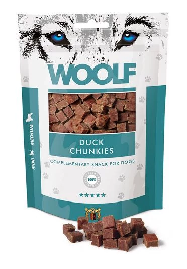 Woolf Kacsahúskocka 100g Jutalomfalat